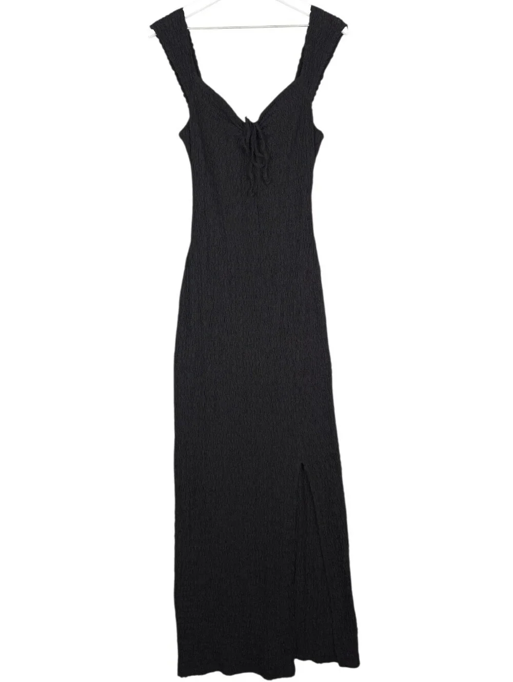 eleni bodycon maxi dress Free People Stretch in Black Pistachio